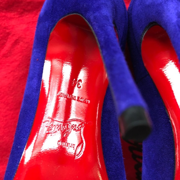 Sz 34 4 Louboutin So Kate Purple Pop Suede Pump - Picture 8 of 8